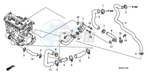 CB1000RA UK - (E / MPH) drawing WATER PIPE