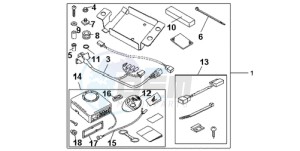 CBR1000RAA BR / ABS - (BR / ABS) drawing KIT ALARM SYSTEM