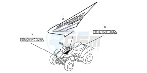 TRX250EX SPORTRAX 250 EX drawing MARK (TRX250EX5)