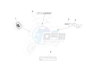 fly 50 4t 2v drawing Plates - Emblems