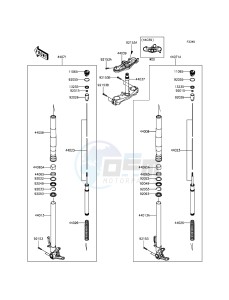 NINJA H2R ZX1000PFF EU drawing Front Fork