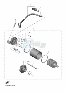 YZF1000 YZF-R1 (B3L7) drawing STARTING MOTOR