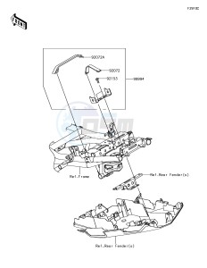 VERSYS 650 ABS KLE650FHF XX (EU ME A(FRICA) drawing Accessory(U-Lock Bracket)