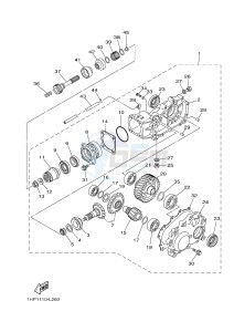 YFM700FWA YFM7FGD GRIZZLY 700 (1ND7) drawing DRIVE SHAFT