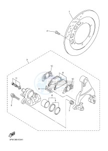 FJR1300A FJR1300-A FJR1300A ABS (B88C) drawing REAR BRAKE CALIPER