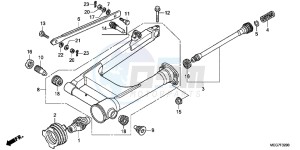 VT750C2BC drawing SWINGARM (VT750C2B/C2S/CS/C/CA)