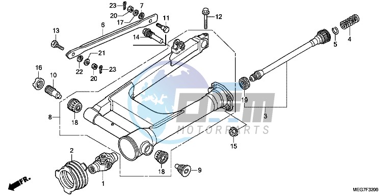 SWINGARM (VT750C2B/C2S/CS/C/CA)