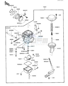 KLF 300 A [BAYOU 300] (A2) [BAYOU 300] drawing CARBURETOR