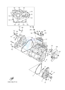 MTN-320-A MT-03 (B082 B083) drawing CRANKCASE COVER 1