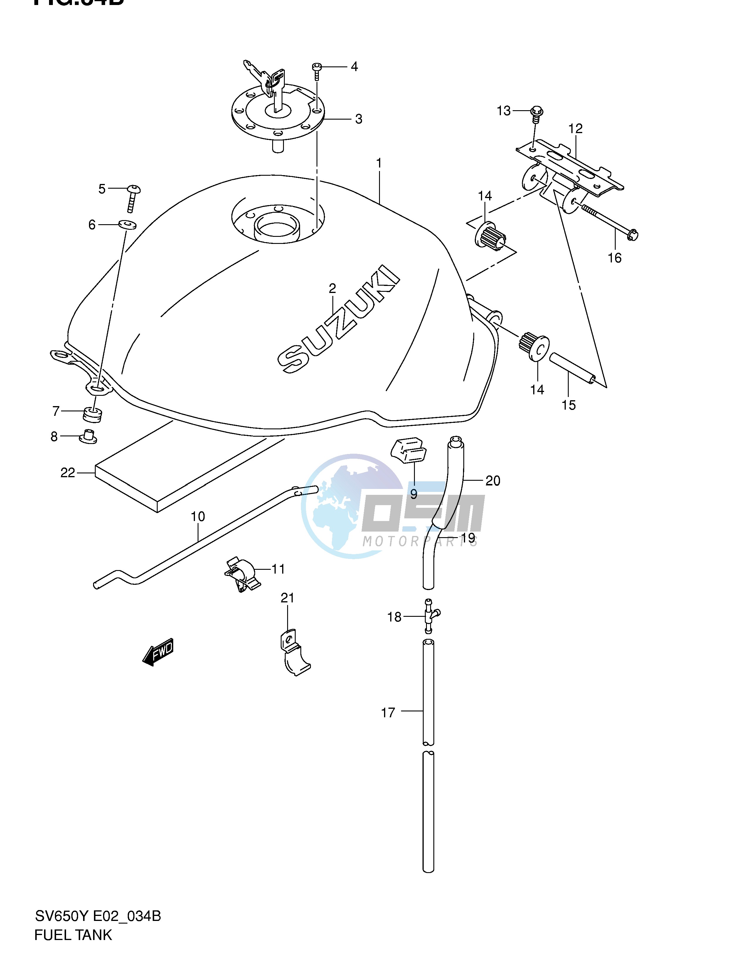 FUEL TANK (MODEL K2)