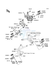 VERSYS KLE650CDF XX (EU ME A(FRICA) drawing Footrests