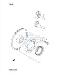 VL800 drawing STARTER CLUTCH