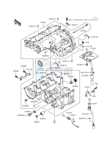 ZX 600 D [NINJA ZX-6] (D2-D4) [NINJA ZX-6] drawing CRANKCASE