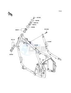 VN800 CLASSIC VN800-B10P GB XX (EU ME A(FRICA) drawing Frame