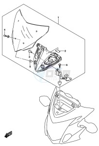 GSX-S750A drawing OPTIONAL (METER VISOR SET)