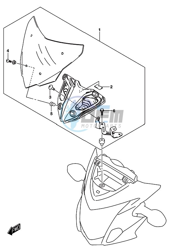 OPTIONAL (METER VISOR SET)