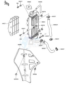 KX 125 C [KX125L] (C1) [KX125L] drawing RADIATOR