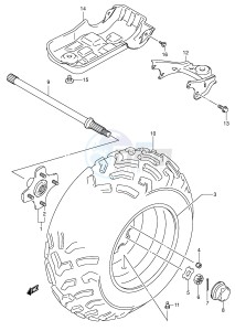 LT-A500F (E3-E28) drawing LEFT REAR WHEEL