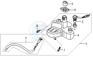 JET 50 BC ENGINE drawing OIL TANK