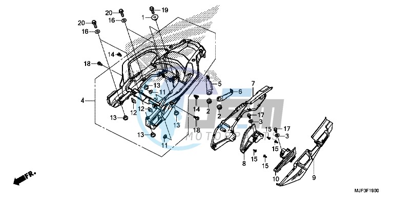 SIDE COVER/REAR CARRIER