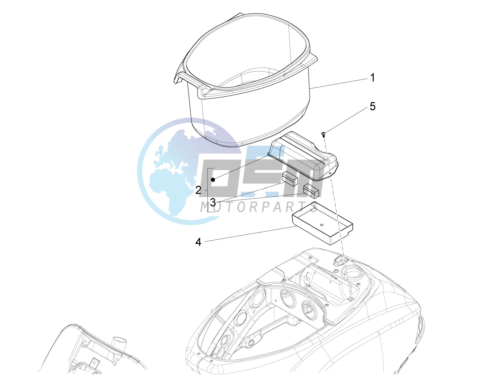 Helmet housing - Undersaddle