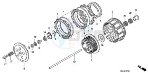 CRF250XC drawing CLUTCH