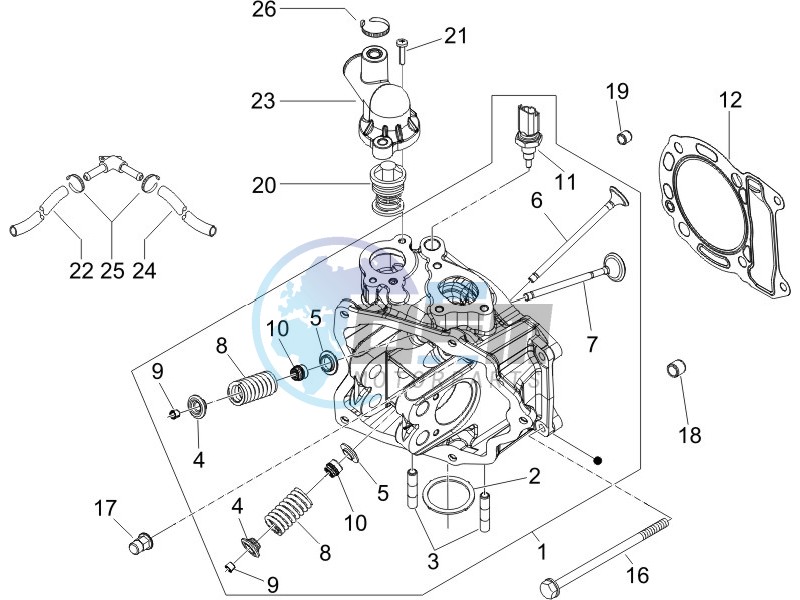 Cilinder head unit - Valve