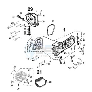 KISBEE MX drawing CRANKCASE