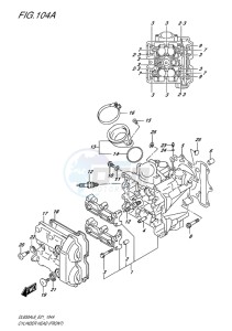 DL650 ABS V-STROM EU drawing CYLINDER HEAD (FRONT)