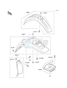 KDX 200 H [KDX200] (H6-H9) [KDX200] drawing FENDERS