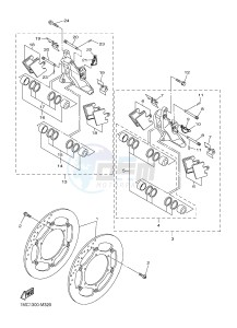 FJR1300A FJR1300A ABS (1MC7) drawing FRONT BRAKE CALIPER