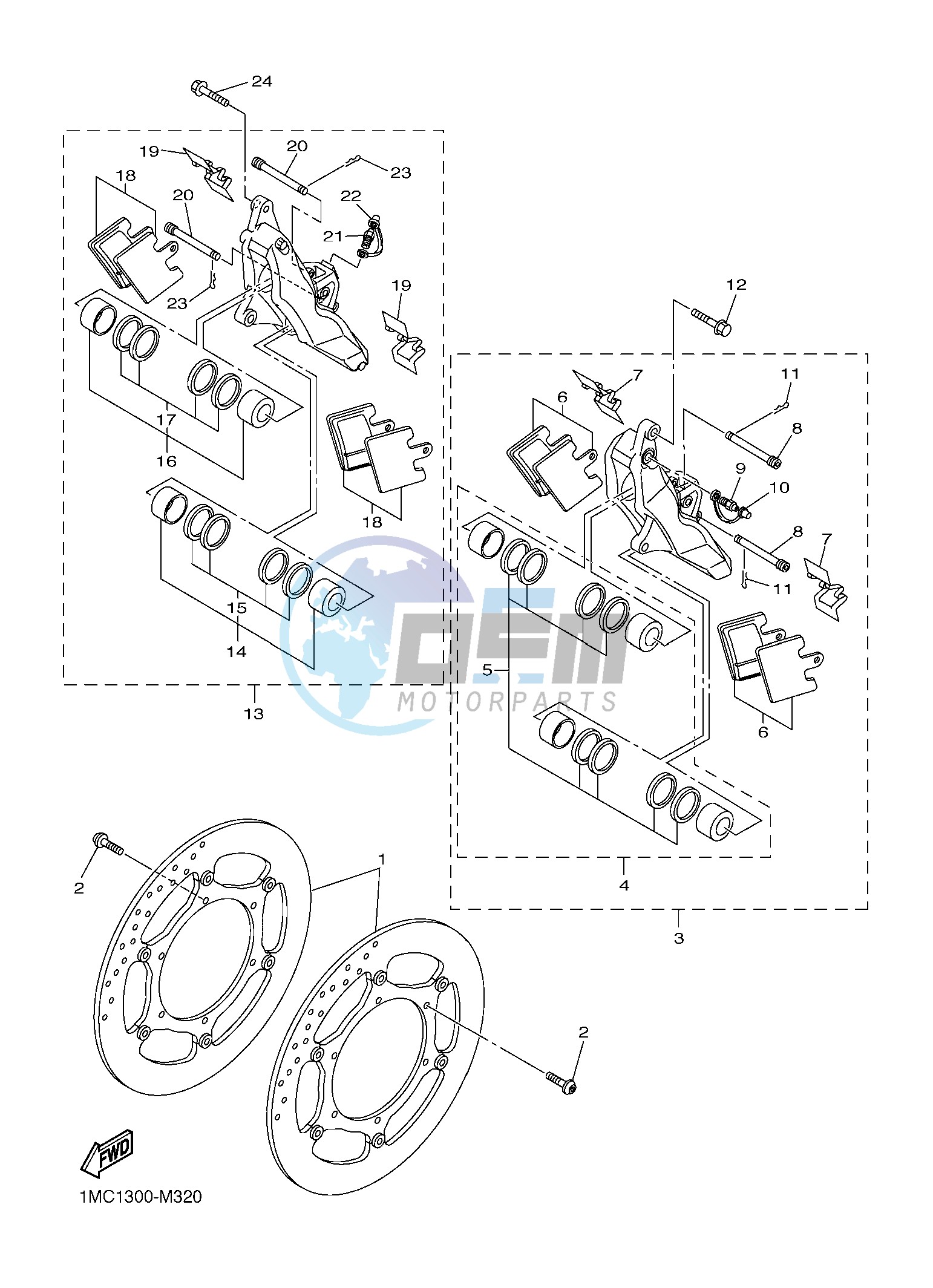 FRONT BRAKE CALIPER