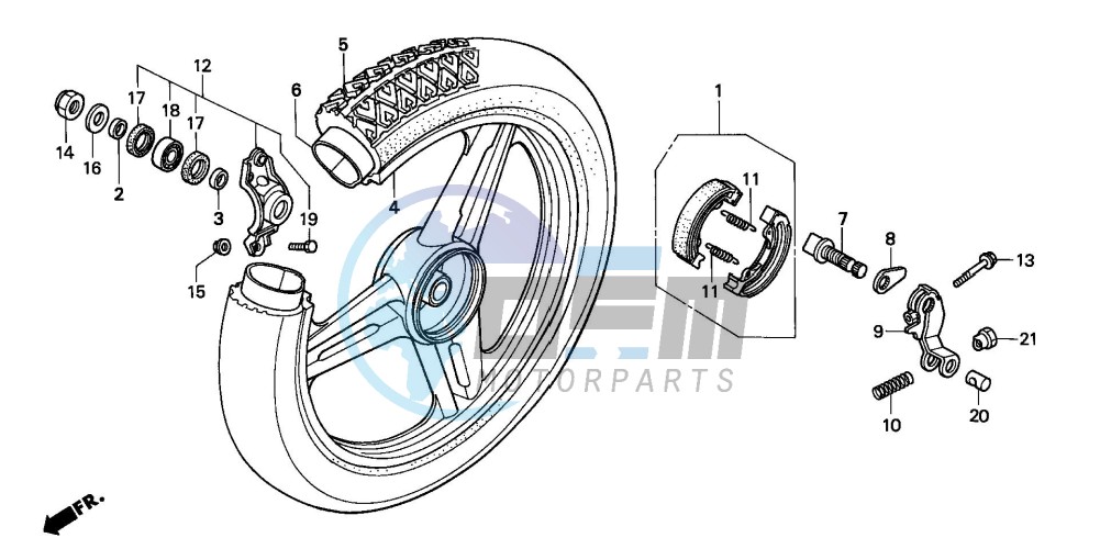 REAR WHEEL (SH75DP/DS)