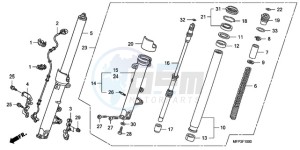 CB13009 BR / CO MME - (BR / CO MME) drawing FRONT FORK