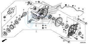 TRX500FA5G TRX500FA Europe Direct - (ED) drawing REAR FINAL GEAR