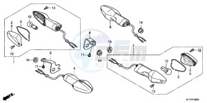 CBR125RTC drawing WINKER