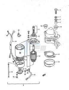 DT 140 drawing Starting Motor (1983 to 1984)