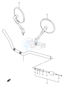 GSF1200 (E2) Bandit drawing HANDLEBAR