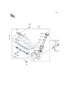 MULE 600 KAF400BGF EU drawing Master Cylinder