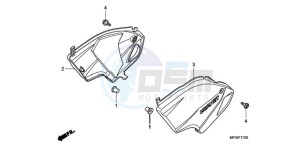 CB600FAA France - (F / ABS CMF) drawing SIDE COVER