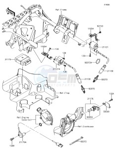 BRUTE FORCE 750 4x4i EPS KVF750GHF EU drawing Ignition System