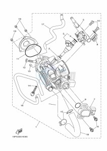 YFZ450R (BW2P) drawing THROTTLE BODY ASSY 1