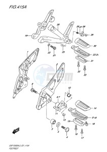 GSF-1250S ABS BANDIT EU drawing FOOTREST