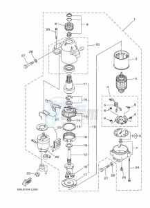 FL200BETX drawing STARTER-MOTOR