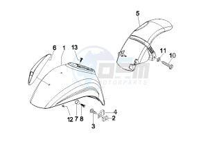 LX 125 4T ie E3 Touring drawing Wheel housing - Mudguard