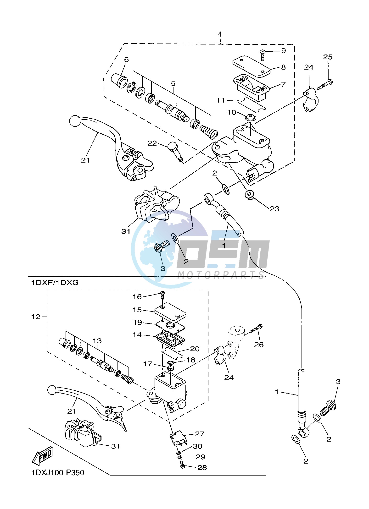 FRONT MASTER CYLINDER