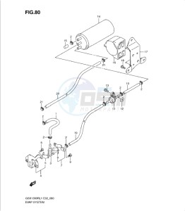 GSX1300R drawing EVAP SYSTEM (GSX1300RL1 E14)