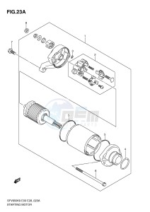 SFV650 (E3-E28) Gladius drawing STARTING MOTOR (SFV650L0 AL0)