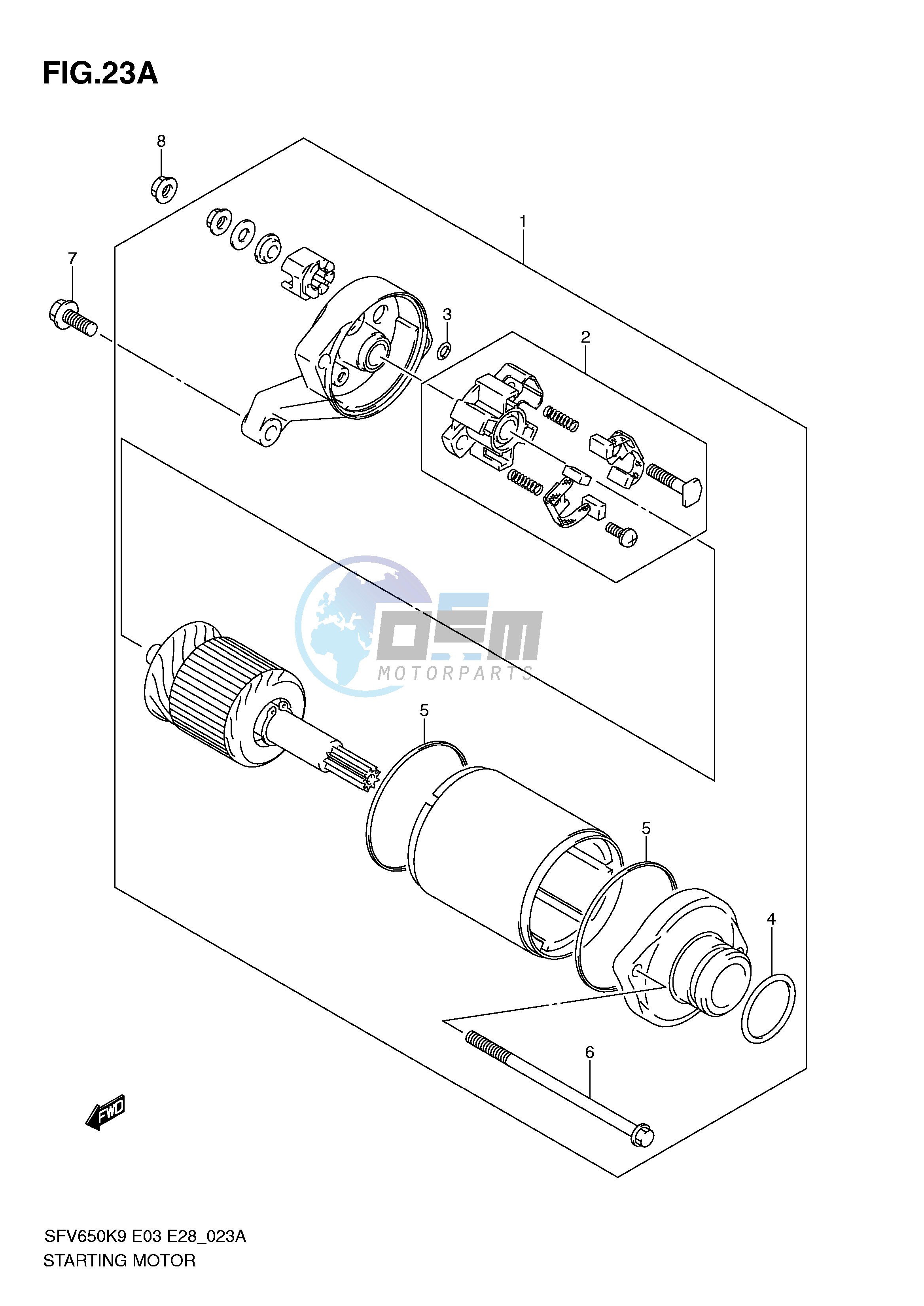 STARTING MOTOR (SFV650L0 AL0)