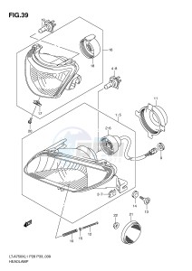 LT-A750X (P28-P33) drawing HEADLAMP (LT-A750XL1 P28)